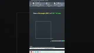 6 Draw a Rectangle REC in AutoCAD