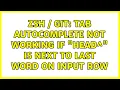 Zsh git Tab autocomplete not working if HEAD is next to last word on input row