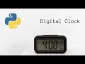 Python project Digital clock using python ode Rai