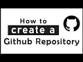 How to create a github repository create a repository in github