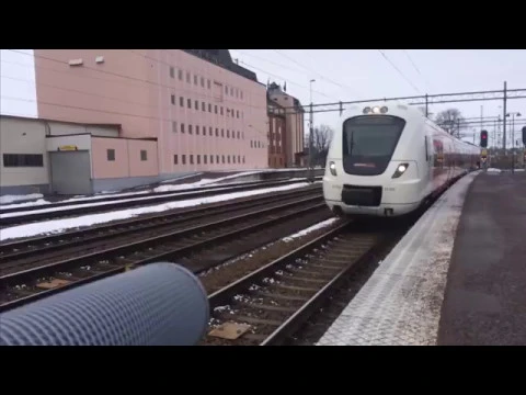 Swedish train arrivals and departures SFX Compilation