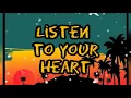 Download Lagu Listen To Your Heart - Roxette (acoustic cover by Dave Winkler ) | Lyric Video