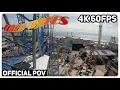Official Wild Waves front seat on-ride 4K POV 60fps - Playland s Castaway Cove Ocean City NJ