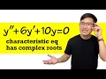 Auxiliary equations with complex roots for 2nd order linear differential equations