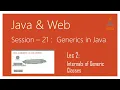 Generics in Java Internals of Generics Type Erasure