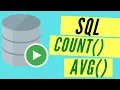 SQL Tutorial Easy explained COUNT AVG functions in SQL Oracle