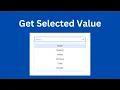 How to Get Value from Select Option in React JS React Dropdown