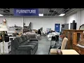 GOODWILL FURNITURE SOFAS CHAIRS TABLES HOME DECOR - SHOP WITH ME SHOPPING STORE WALK THROUGH 4K
