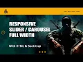 Responsive Slider Carousel Tutorial HTM CSS Bootstrap Part - 2