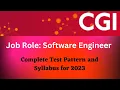 CGI Selection Process and Complete Test Pattern for 2023 Software Engineer Freshers