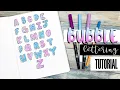 Bubble Letters Tutorial Bullet Journal Lettering