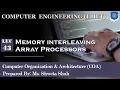 43 COA Memory interleaving Array Processors