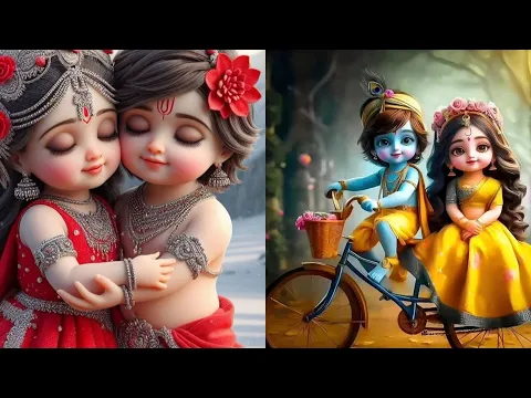 Download MP3 cute little radhe madhav / beautiful picture/ whatsApp dp/ raadhe krishan beautiful wallpaper