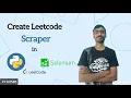 Automation Web Scraping Leetcode Scraper Python Scraper Selenium Beautifulsoup Script
