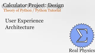 Calculator Project Design Theory of Python