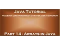 Arrays in Java Continued