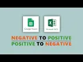 Invert Negative Numbers to Positive in Google Sheets and Excel
