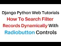 Django Python 3 8 Filter Search Results Dynamically With Radio Button