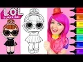 Coloring LOL Surprise Dolls It Baby Coloring Page Prismacolor Paint Markers KiMMi THE CLOWN