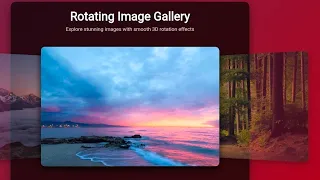 Rotating Image Gallery using HTML CSS JavaScript Creative Web Development Project