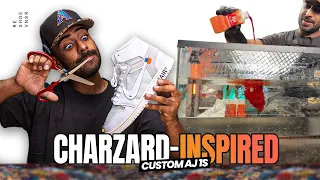 I Turned Virgil Abloh Archives AJ 1s Into a Charizard-Inspired Custom!