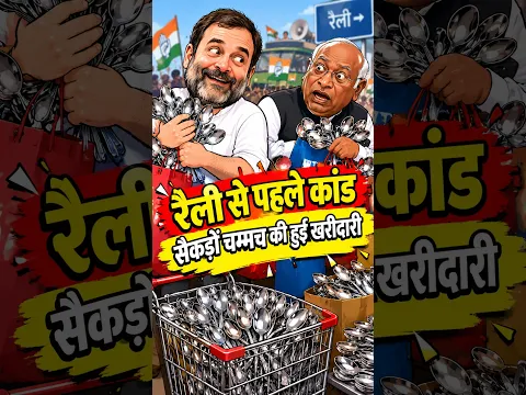 रैली से पहले कांड,सैकड़ों चम्मच की हुई खरीदारी