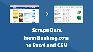 Scrape Data from Booking com using Python - HTML to Excel CSV