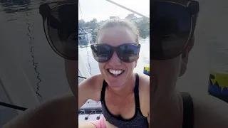 DIY sail repairs in Vanuatu – practical not pretty! #sailingfamily#sailing #sailinglife #repairs