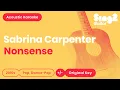 Download Lagu Sabrina Carpenter - Nonsense (Acoustic Karaoke)