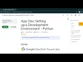 App Dev Setting up a Development Environment - Python