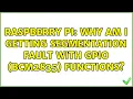 Raspberry Pi Why am I getting segmentation fault with GPIO bcm2835 functions