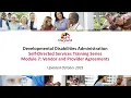 Module 7 Vendor and Provider Agreements