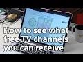 How to determine what free OTA TV you can receive