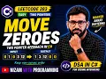 Move Zeroes C LeetCode 283 Two Pointers DSA