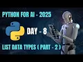 DAY 8 - List Category Data types Part