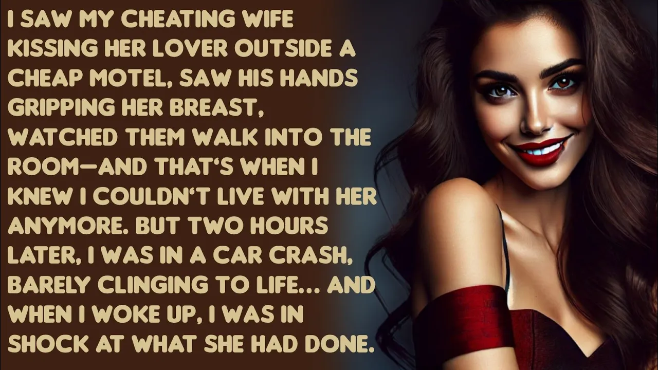 Outline Video I saw my cheating wife kissing her lover outside a cheap motel, saw his hands gripping her breast...