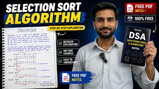 Selection Sort Algorithm Definition Code Dry Run Time Complexity Free PDF