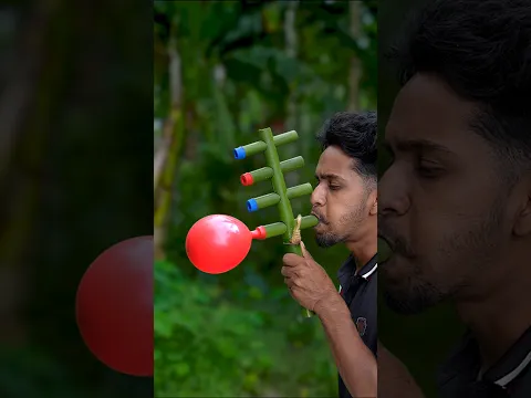 Amazing Bamboo & Balloons Launcher | Bamboo Shorts #craft