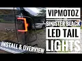 VIPMotoZ SINISTER BLACK LED TAIL LIGHTS EBAY RAM 1500 Install Review