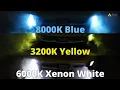 3-Color 5201 5202 PS24W LED Switchback fog Lights Blue