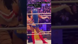 Sasha Banks Taunts Melina Royal Rumble 2022 WWE Shorts 