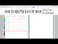 How to Add PDF Files to Your Digital Planner