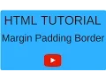 CSS tutorial - Margin Padding Border