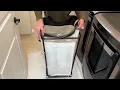 Laundry Hamper with Wheels 160L Large Laundry Basket 2 Section Laundry Bag Laundry Cart Review