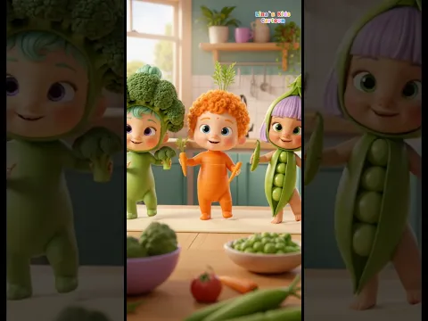 Baby Cartoon Healthy Food Song 👶 Veggies Dance Kids Animation 🎵