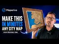 How to Make a 3D Laser-Cut Map with Epoxy Resin Easy Method
