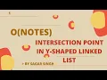 Intersection point in Y-Shaped linked list GFG Python