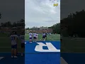 Greg Olsen and Luke Kuechly putting the boys through work
