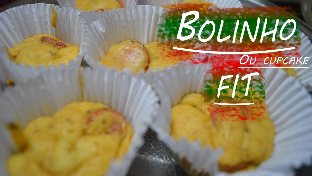 BOLINHO/CUPCAKE SALGADO DE MICROONDAS FIT RECHEADO