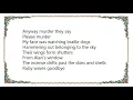 Current 93 - She Took Us to the Places Where the Sun Sets Lyrics